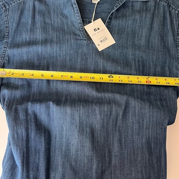 NWT•Pull-On Blue Denim Kimono Dress•Sz L - Picture 6 of 9